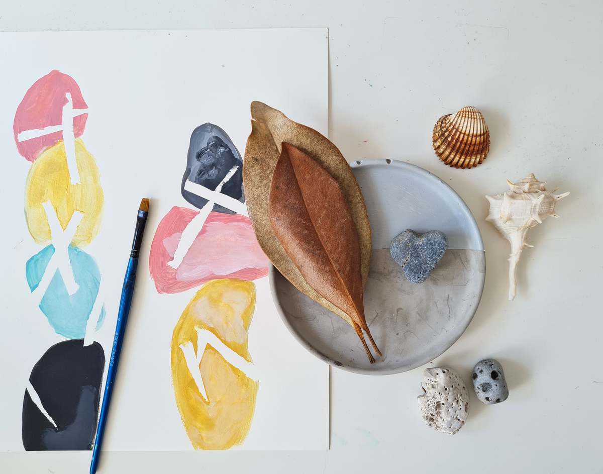 art project moodboard