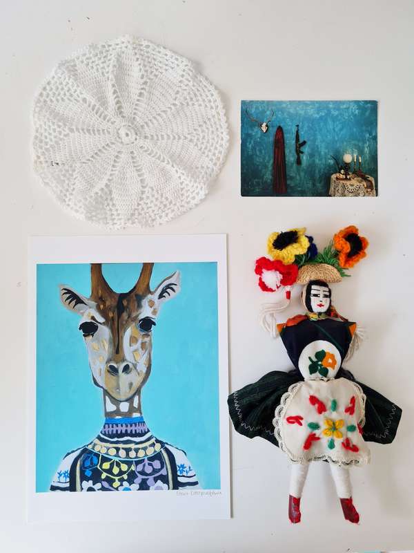 art project moodboard