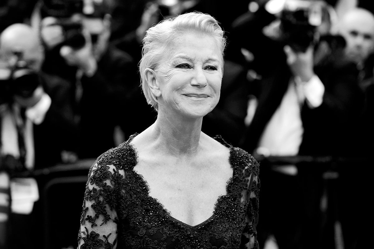 γκρίζα μαλλιά με Helen Mirren