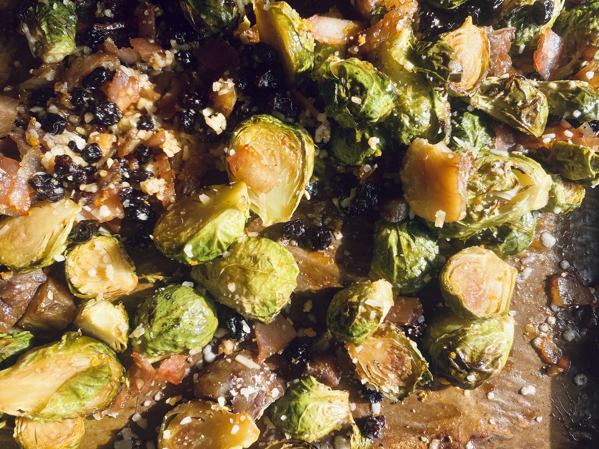 λαχανάκια Βρυξελλών με μπέικον