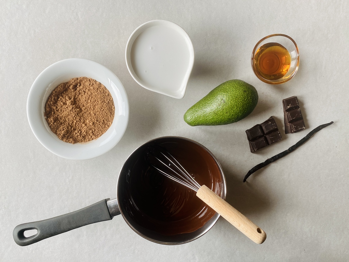 μους σοκολάτας υλικά