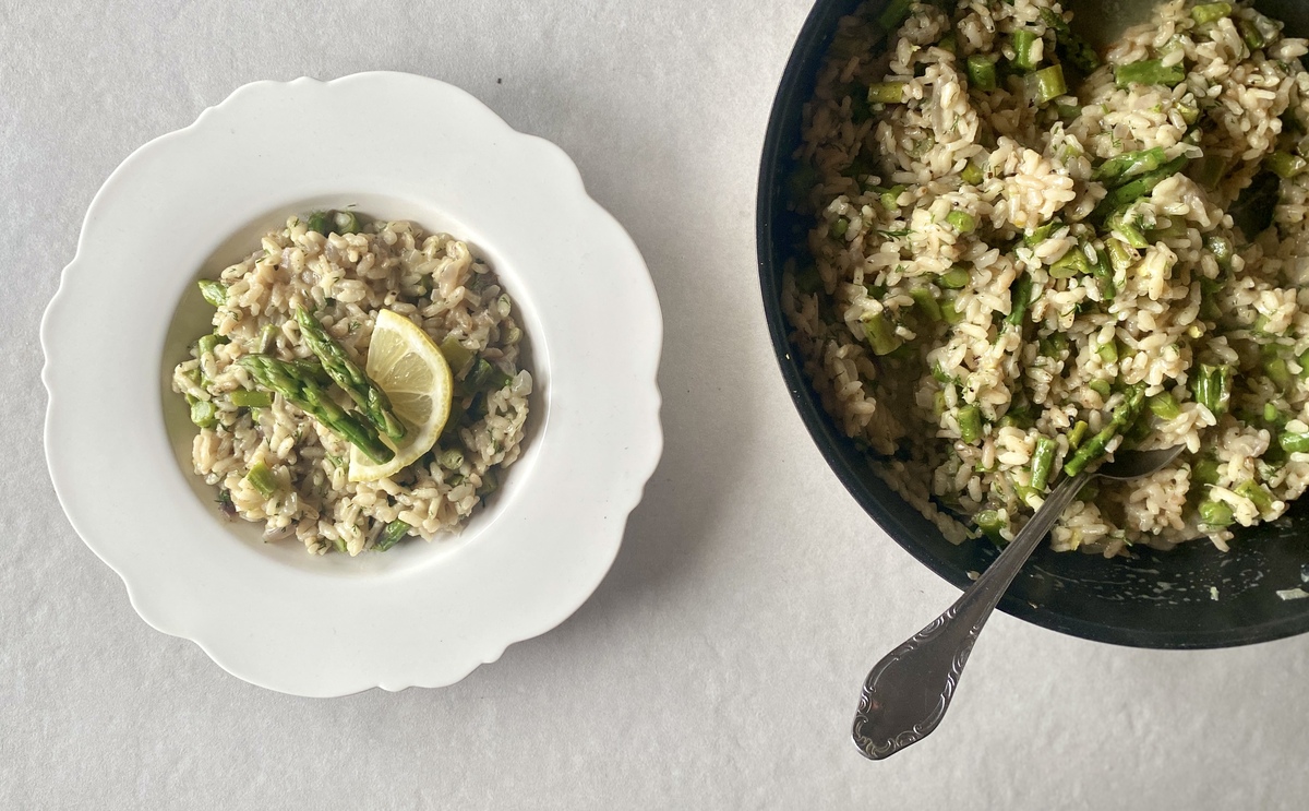 ριζότο με σπαράγγια