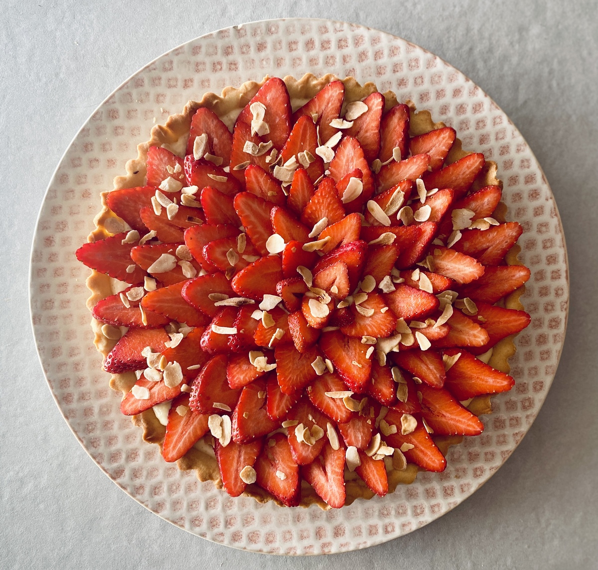 τάρτα με φράουλες