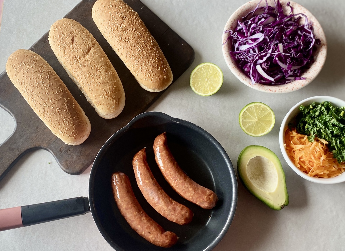 υλικά για hot dog