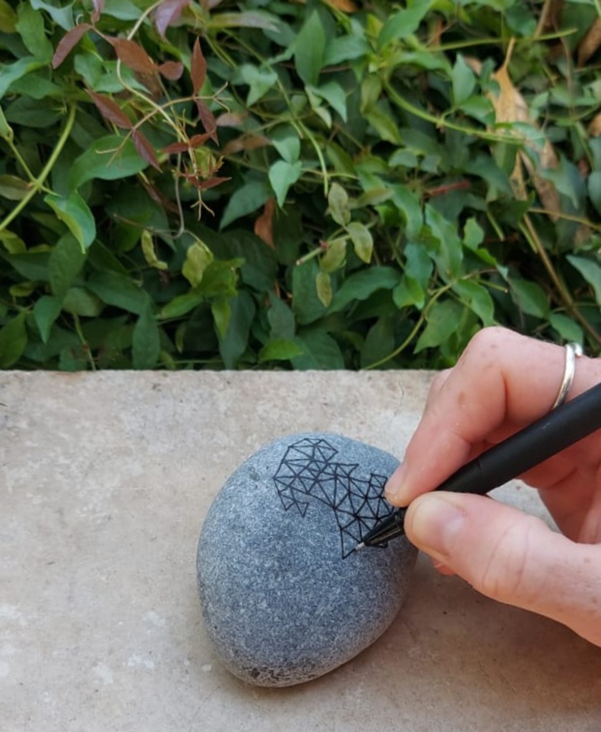 Χρωματίζοντας βότσαλα