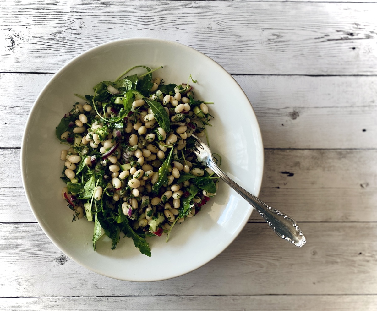 σαλάτα με φασόλια