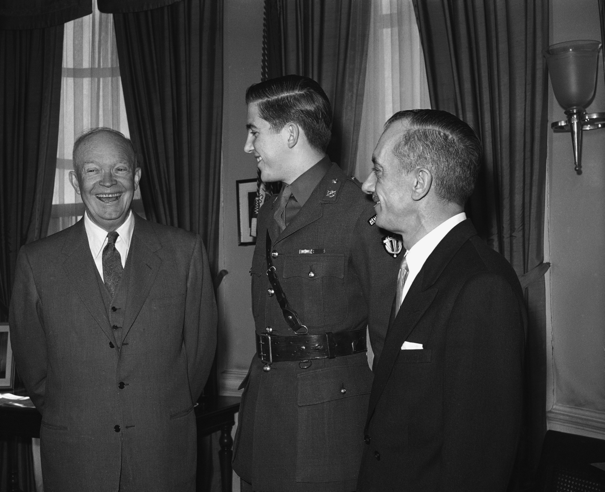 Με τον Πρόεδρο Αϊζενχάουερ