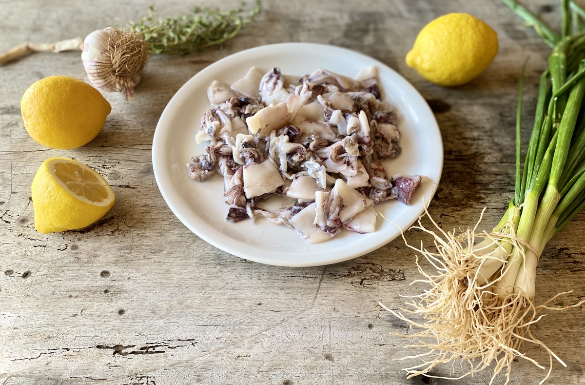 καλαμάρια ζυμαρικά 