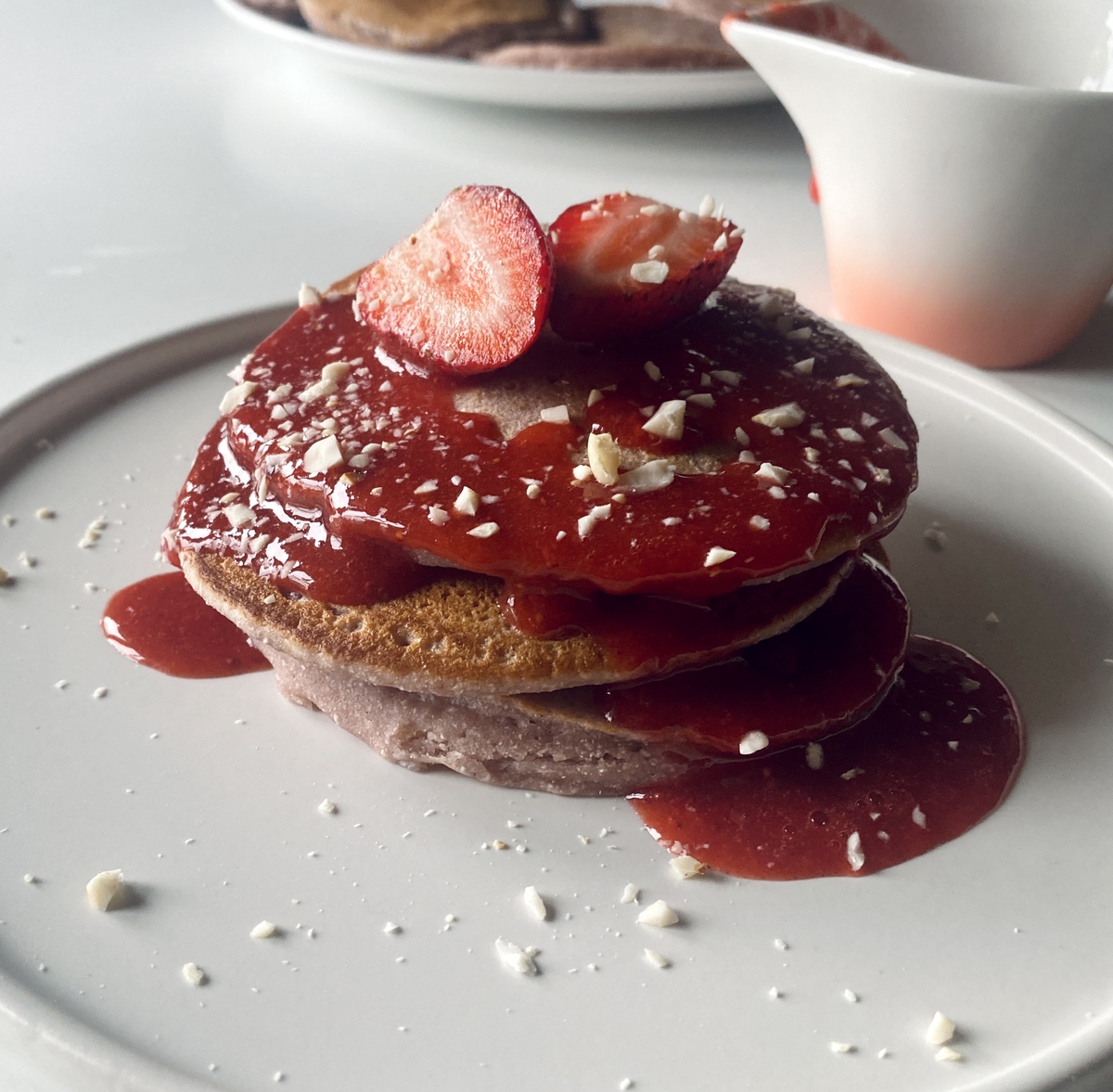 pancakes φράουλας