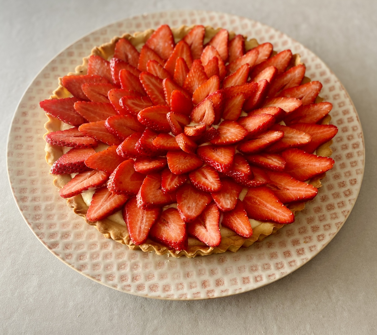 τάρτα με φράουλες