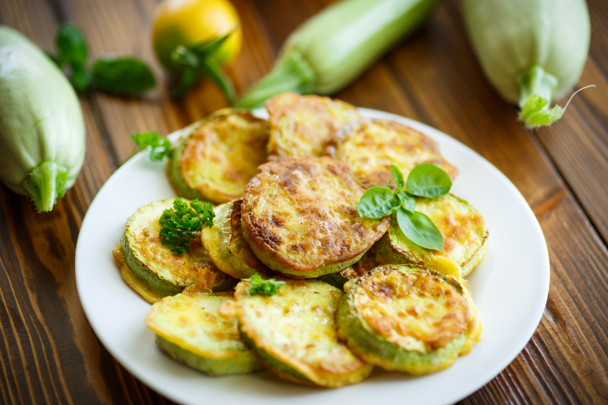 τηγανητά κολοκυθάκια