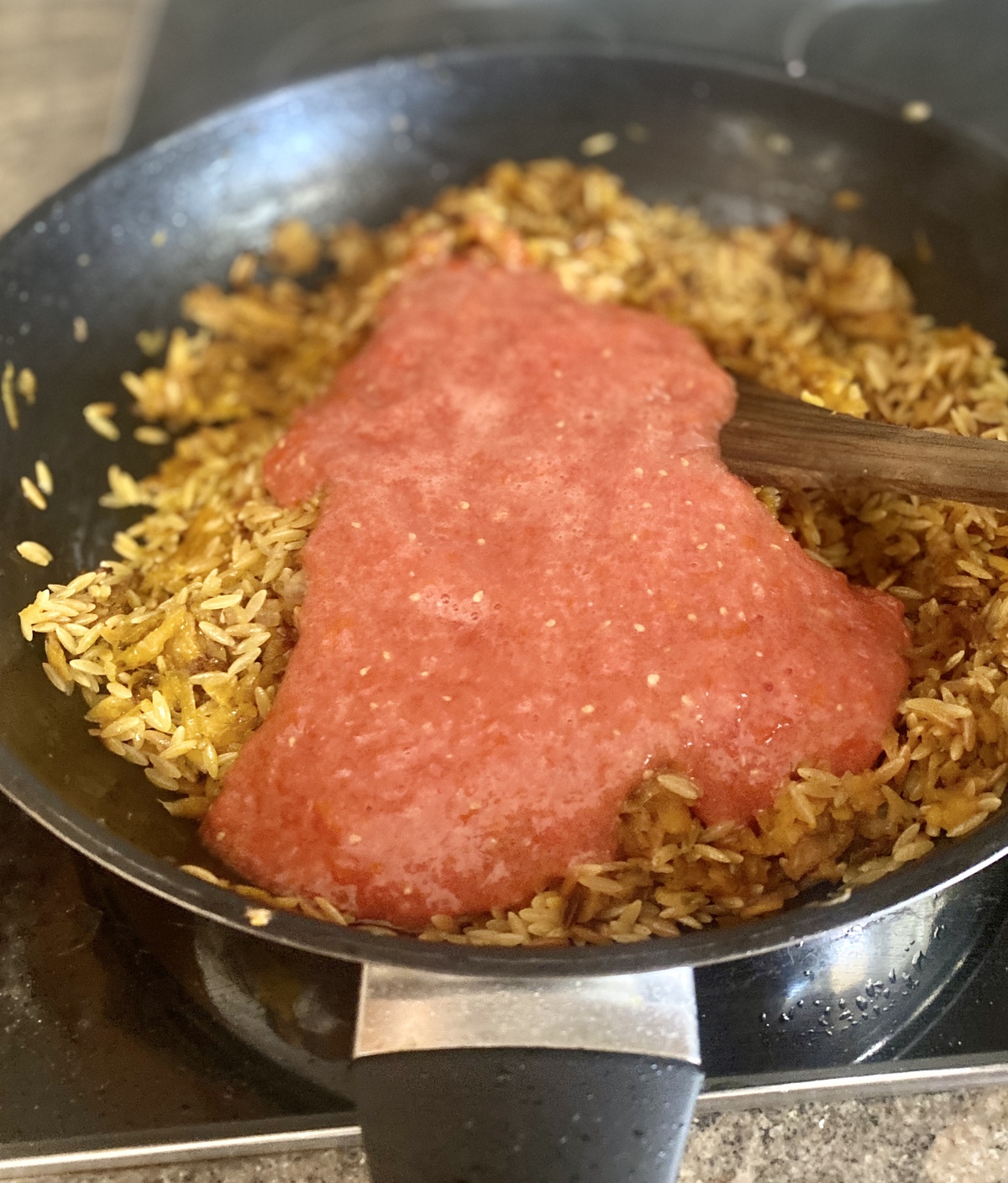 κριθαρότο με γαρίδες