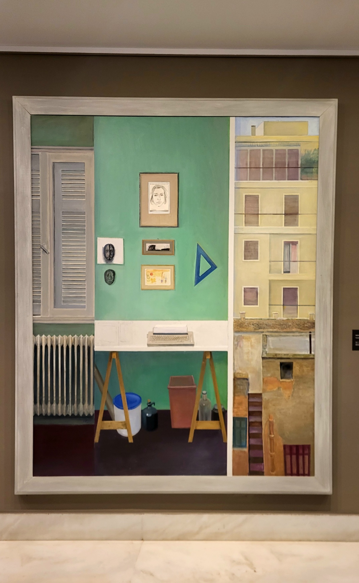 Χρόνης Μπότσογλου, «Αντίο ατελιέ», 2001, Ιδιωτική συλλογή.