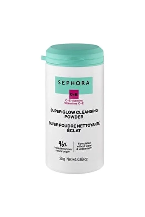 SUPER GLOW CLEANSING POWDER VITAMINS C+E FACE CLEANSER