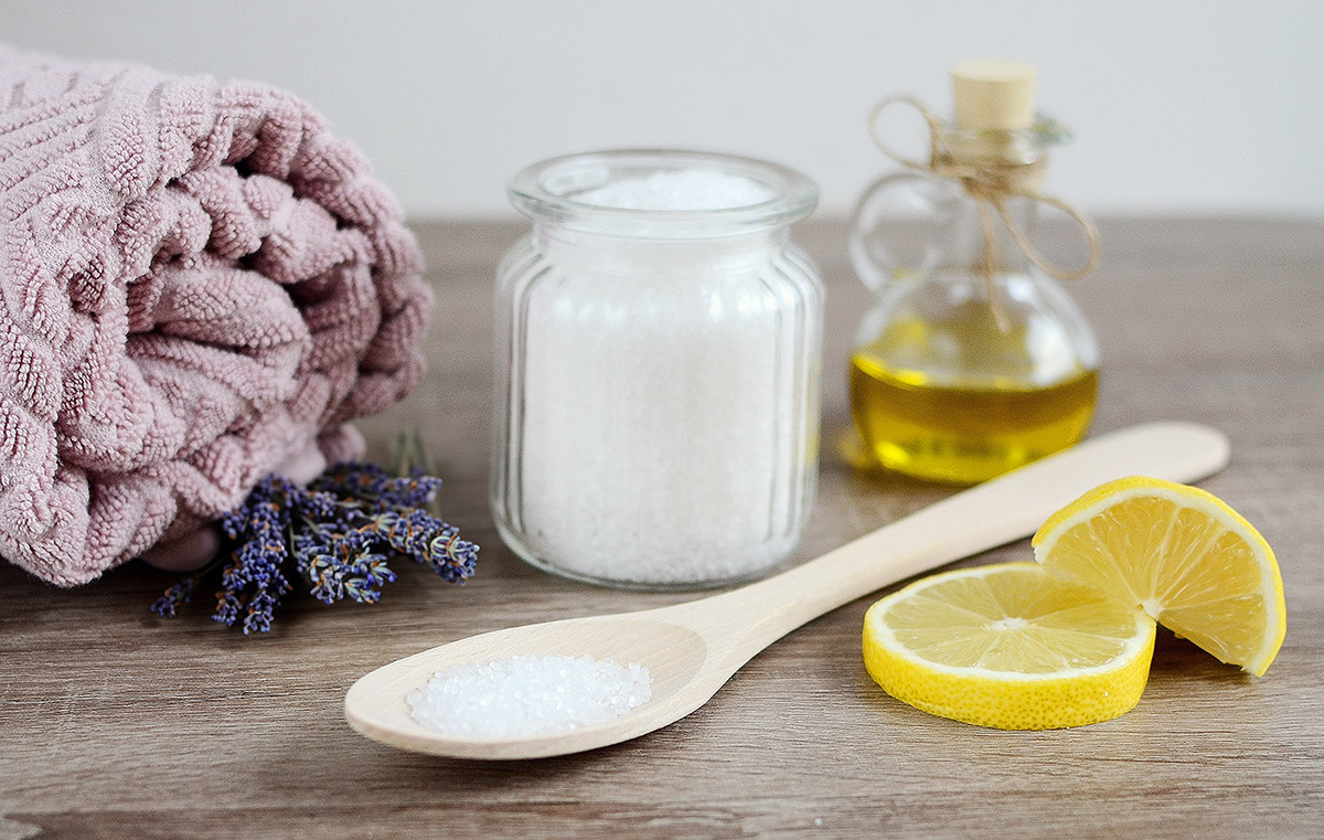 φυσικό scrub με θαλασσινό αλάτι