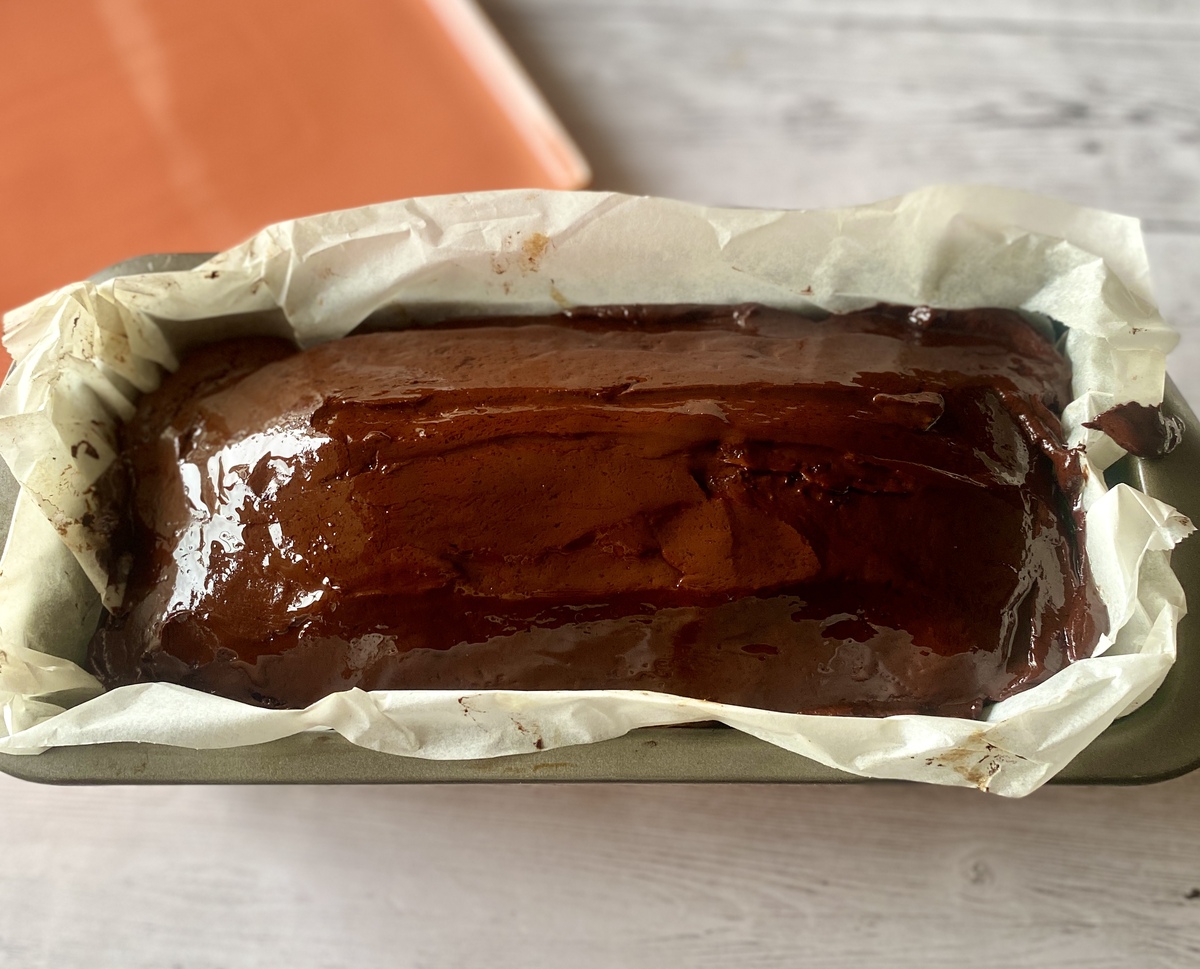 κέικ σοκολάτα-μπανάνα