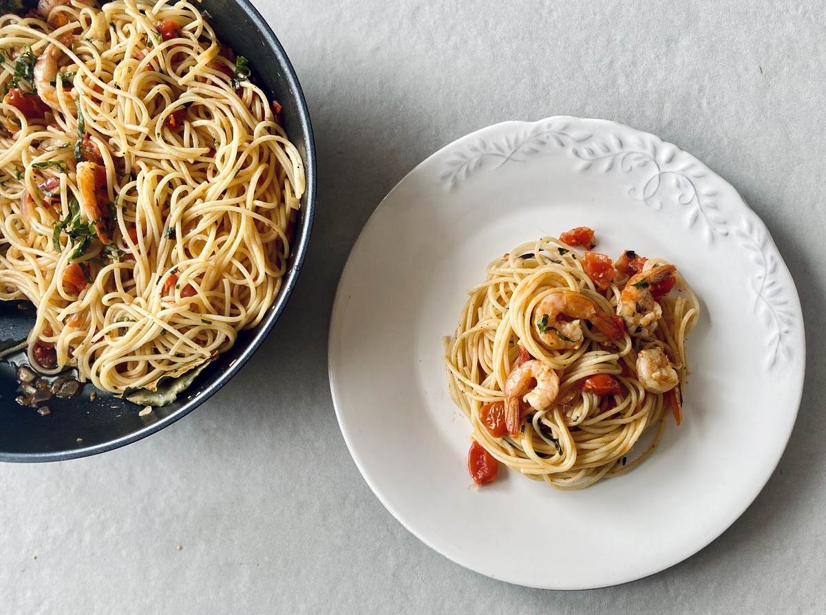 γαριδομακαρονάδα