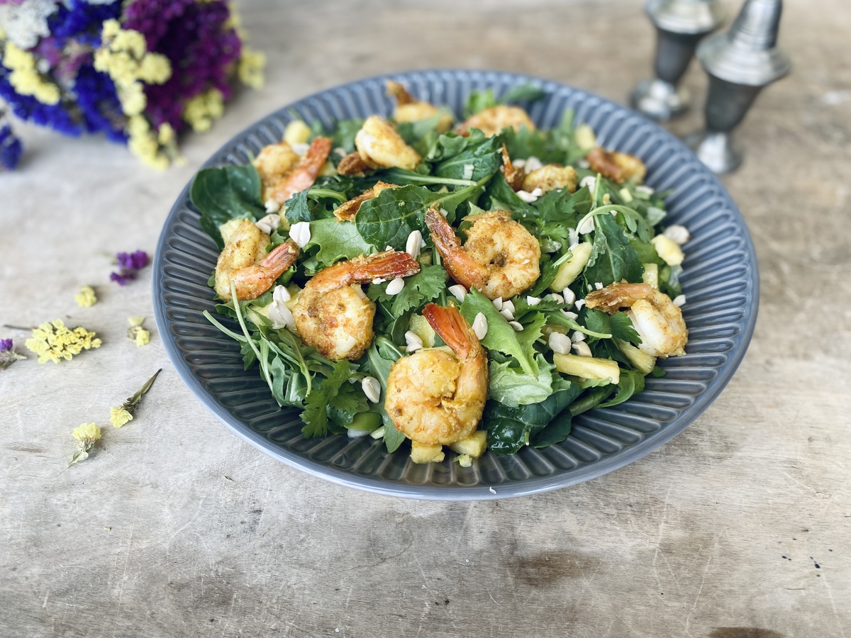 σαλάτα με κουρκουμά