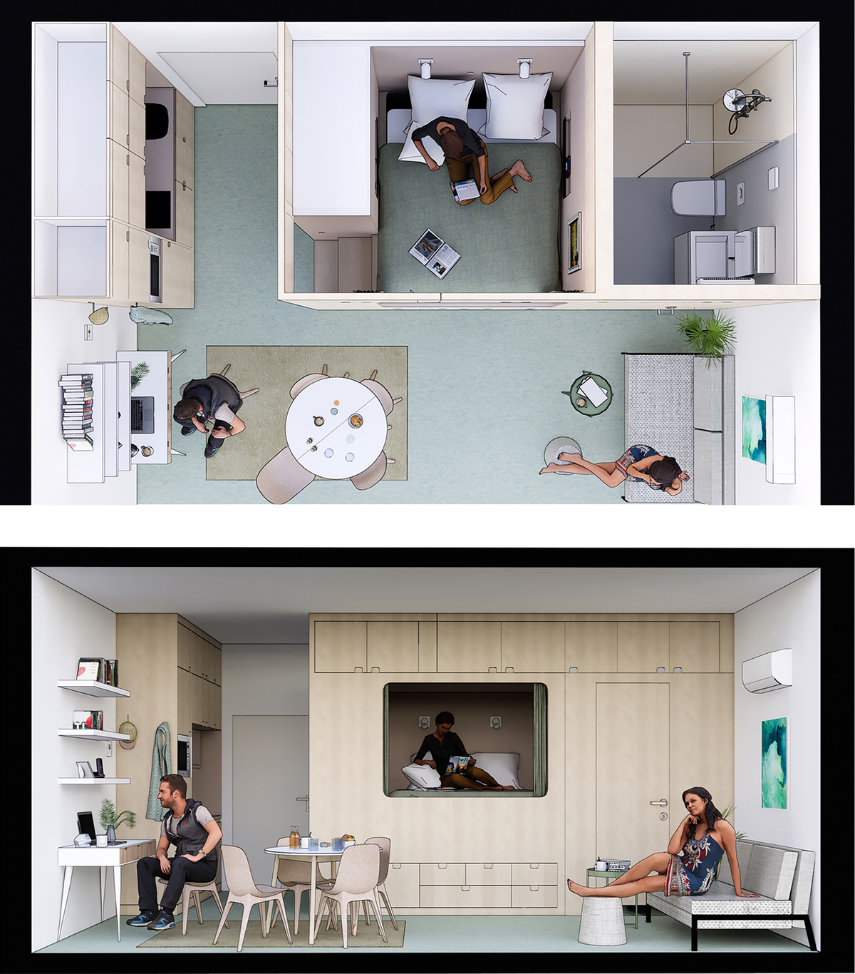 μικρο-διαμερίσματα