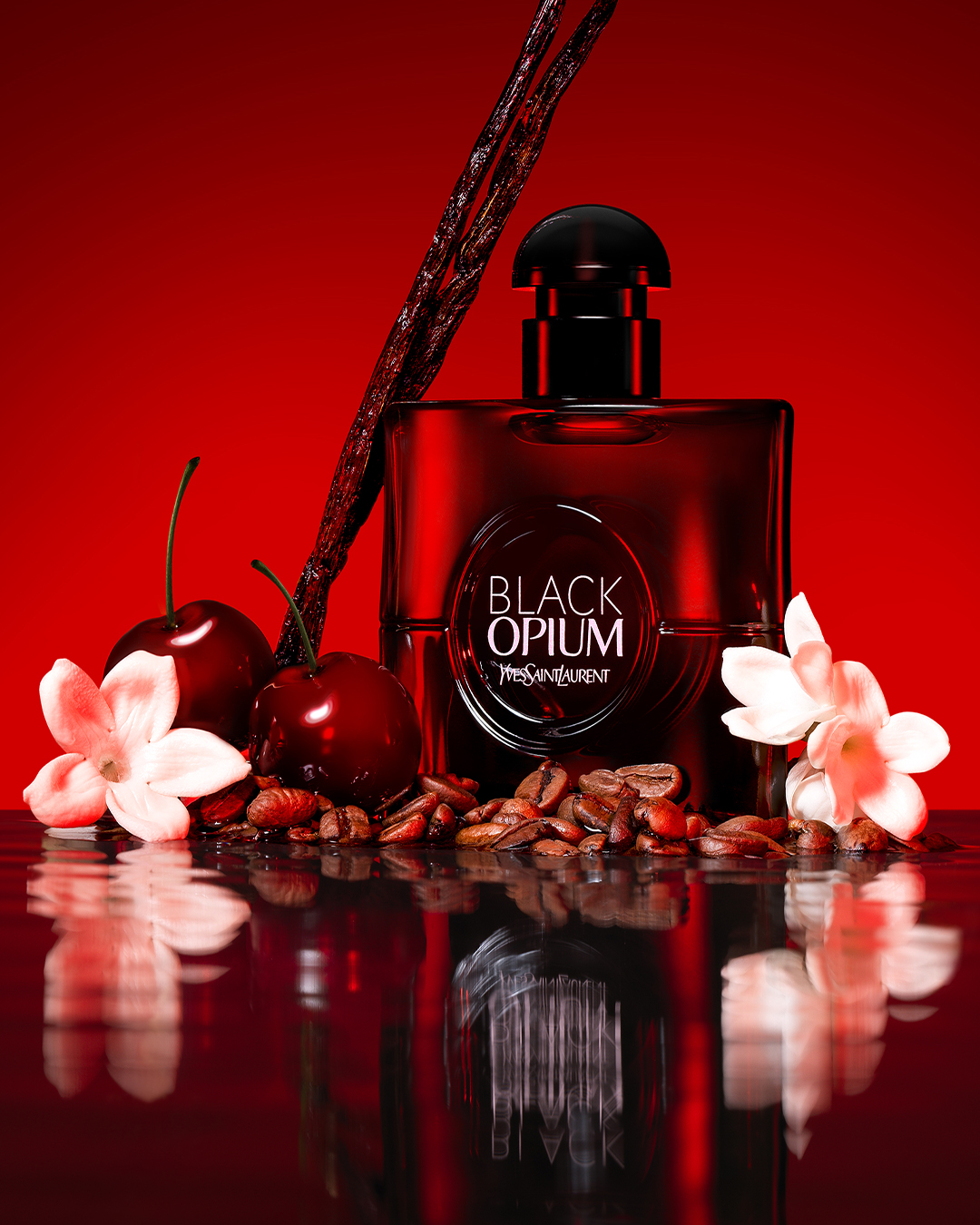 BLACK OPIUM EAU DE PARFUM OVER RED