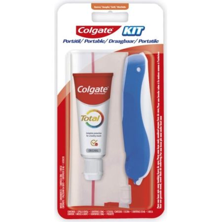 TRAVEL SIZE KIT ΜΕ ΟΔΟΝΤΟΚΡΕΜΑ ΚΑΙ ΟΔΟΝΤΟΒΟΥΡΤΣΑ 