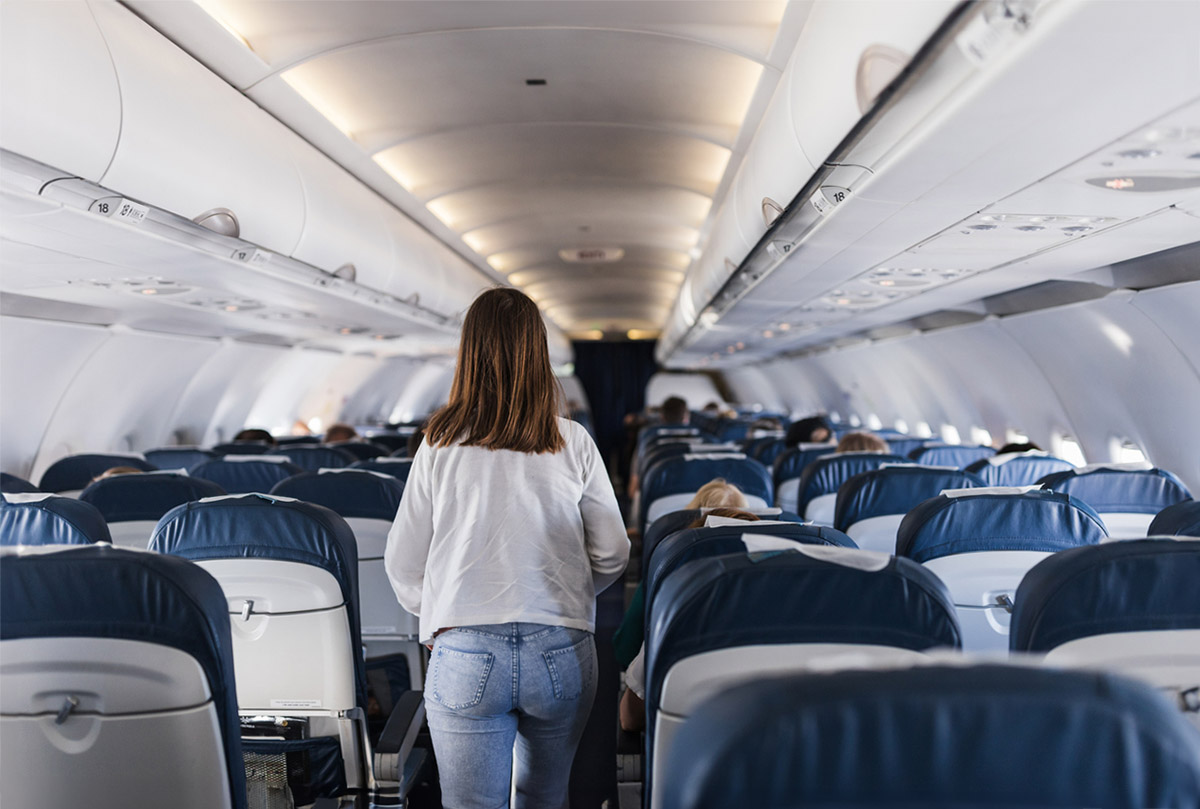 φούσκωμα στο αεροπλάνο