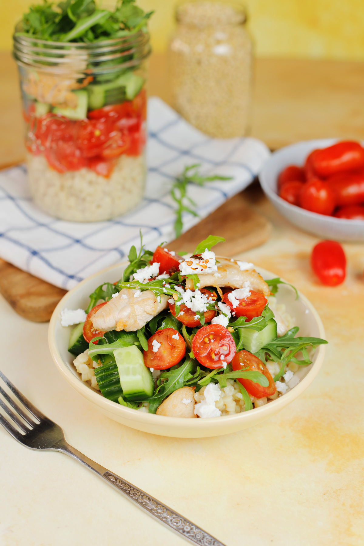 salad in a jar