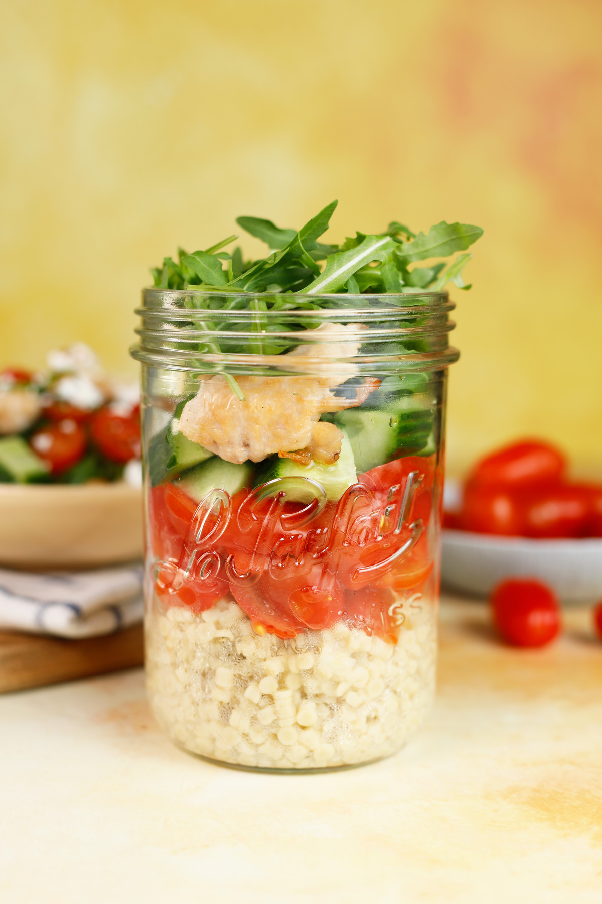 salad in a jar