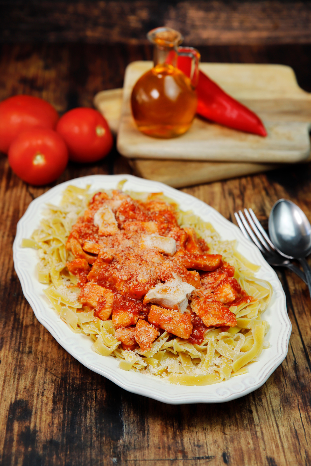 κοκκινιστό κοτόπουλο