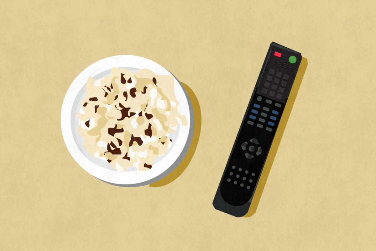 τηλεόραση και φαγητό