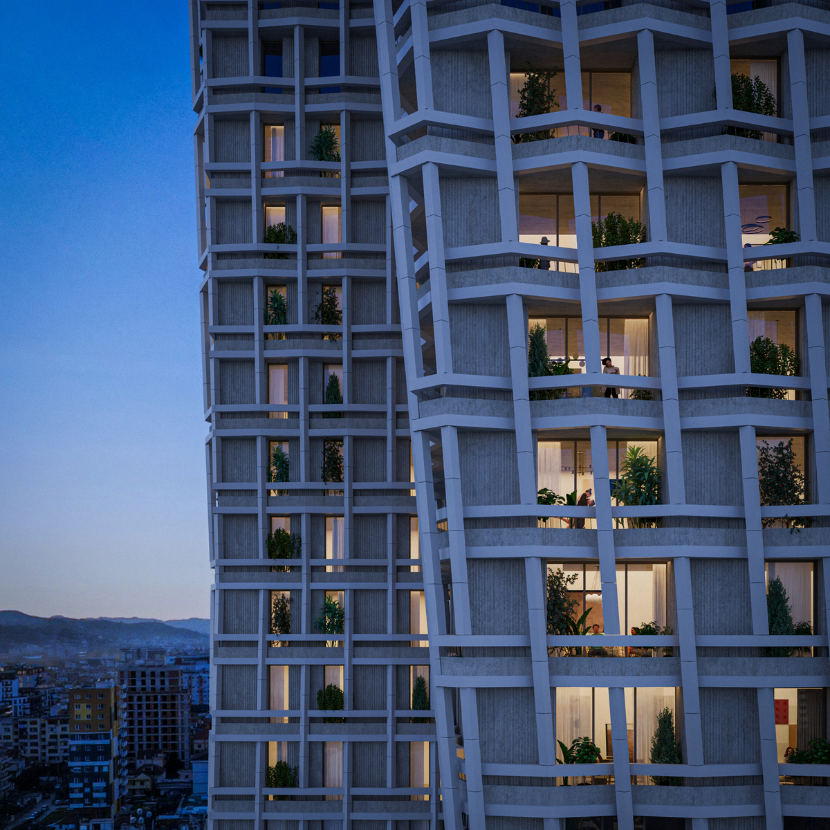 3 ουρανοξύστες μεταμορφώνουν τα Τίρανα