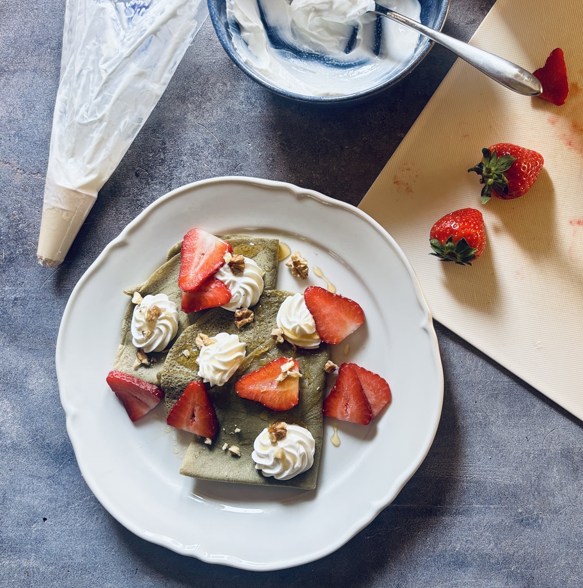 κρέπες με matcha