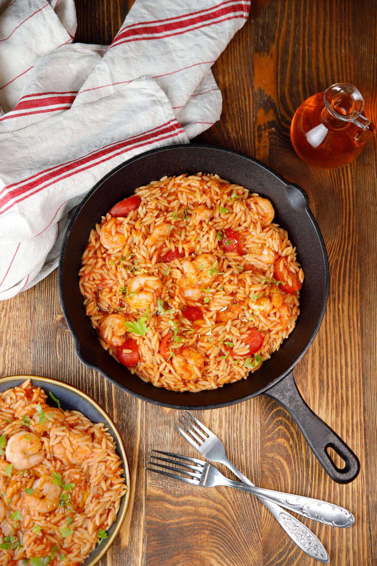 κριθαρότο με γαρίδες