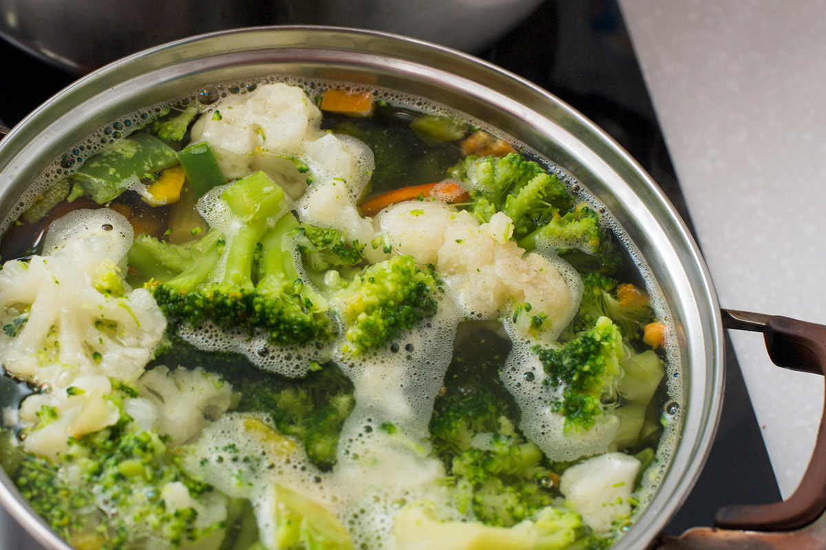 λαχανικά στον ατμό