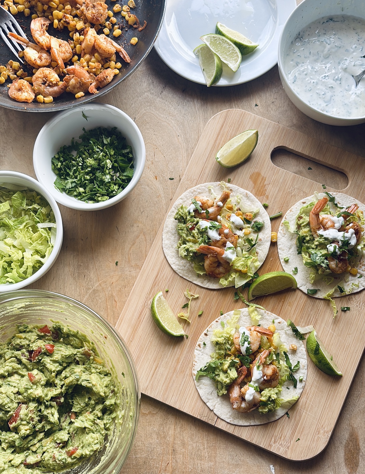 Tacos με γαρίδες