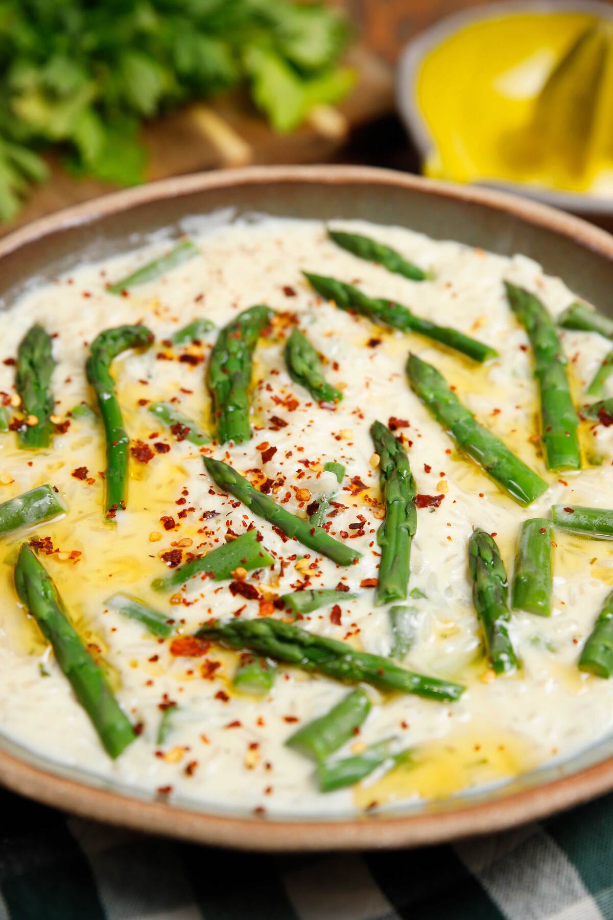 ριζότο με σπαράγγια