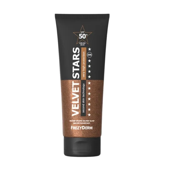 SUN SCREEN VELVET STARS ΑΝΤΗΛΙΑΚΟ ΜΕ GLITTER SPF50+