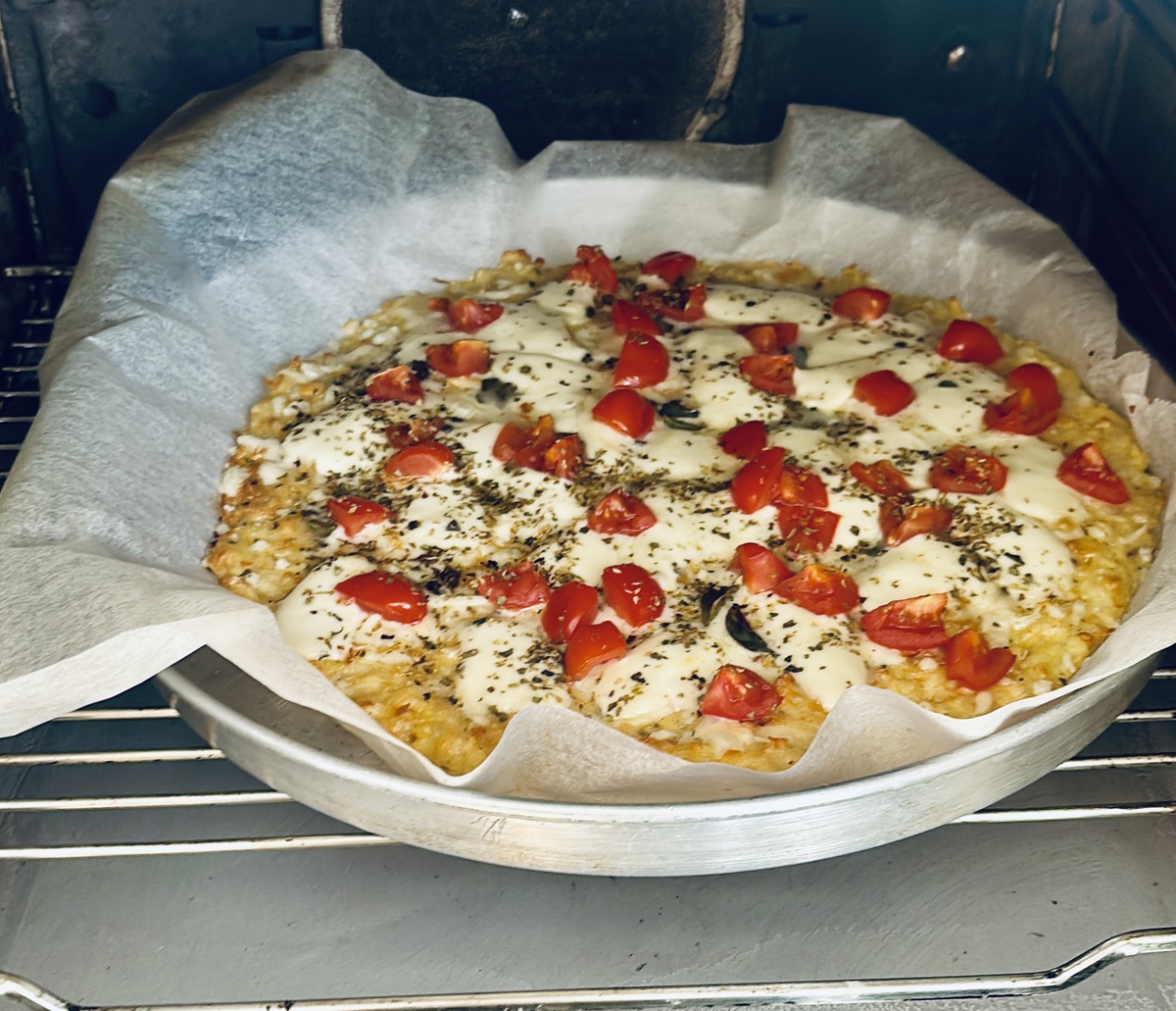 πίτσα με βάση από πατάτες