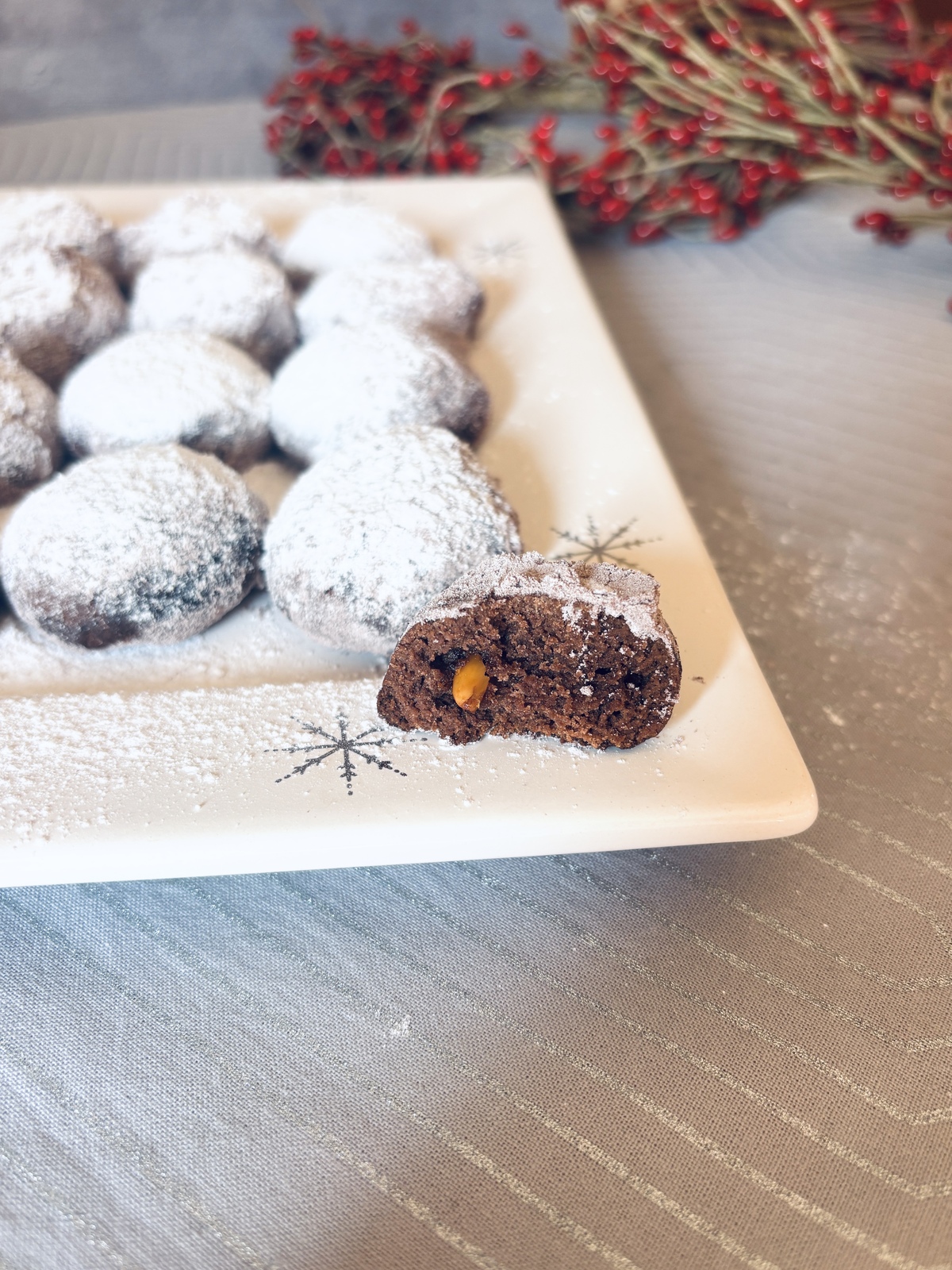 κουραμπιέδες με σοκολάτα