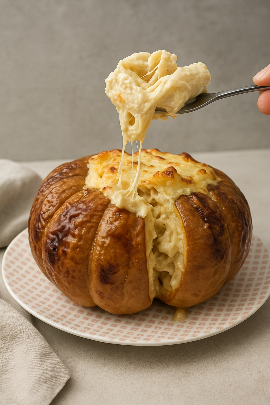 Mac & cheese μέσα σε κολοκύθα: Το πιο εντυπωσιακό γιορτινό comfort food