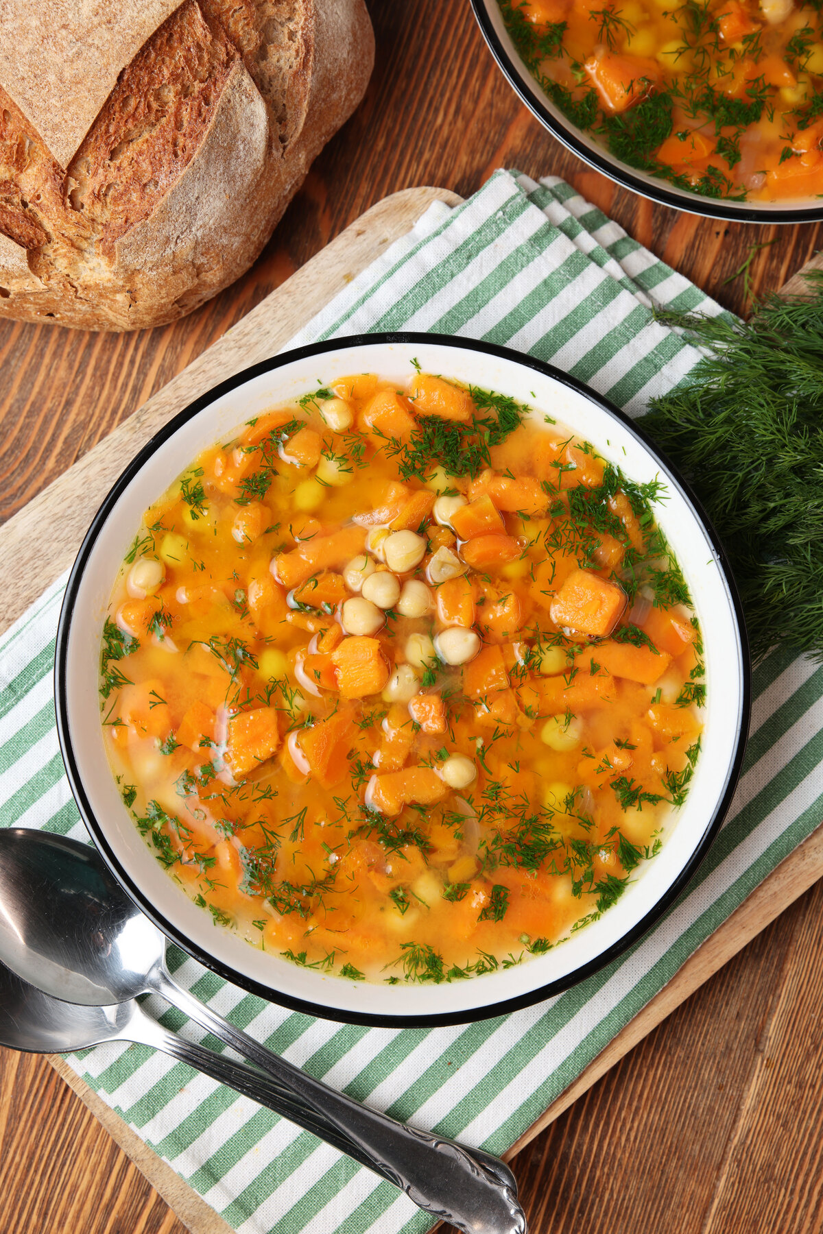 σούπα με γλυκοπατάτα